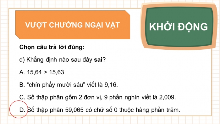 Giáo án điện tử Toán 5 kết nối Bài 14: Luyện tập chung