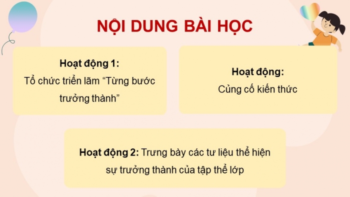 Giáo án điện tử Hoạt động trải nghiệm 5 kết nối Chủ đề Em lớn lên mỗi ngày - Tuần 2