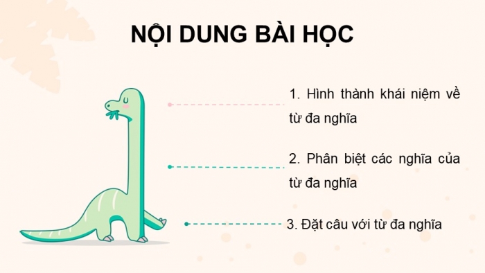 Giáo án điện tử Tiếng Việt 5 chân trời Bài 5: Từ đa nghĩa