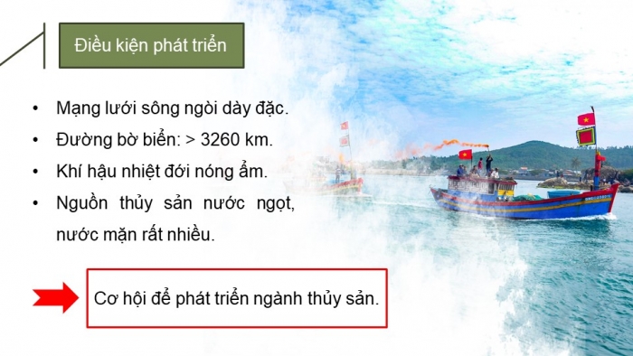 Giáo án điện tử Địa lí 9 kết nối Bài 5: Lâm nghiệp và thủy sản (bổ sung)