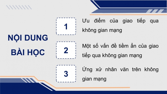 Giáo án điện tử Tin học ứng dụng 12 cánh diều Bài: Giao tiếp và tính nhân văn trong ứng xử trên không gian mạng