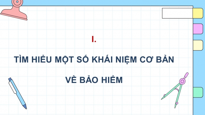 Giáo án điện tử Toán 9 cánh diều Hoạt động thực hành và trải nghiệm Chủ đề 1: Làm quen với bảo hiểm