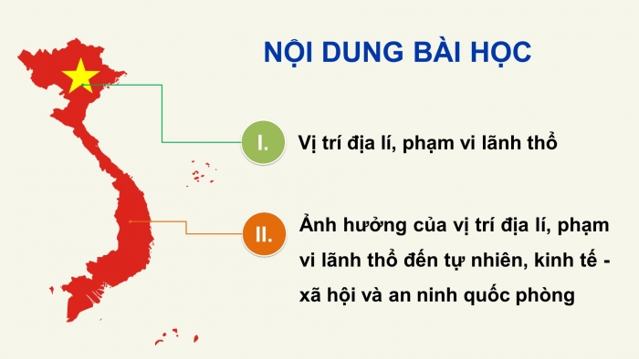 Giáo án điện tử Địa lí 12 kết nối Bài 1: Vị trí địa lí và phạm vi lãnh thổ