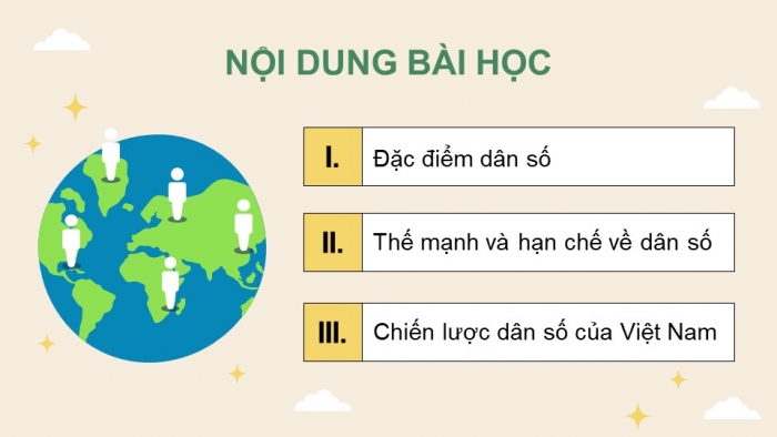 Giáo án điện tử Địa lí 12 kết nối Bài 6: Dân số Việt Nam