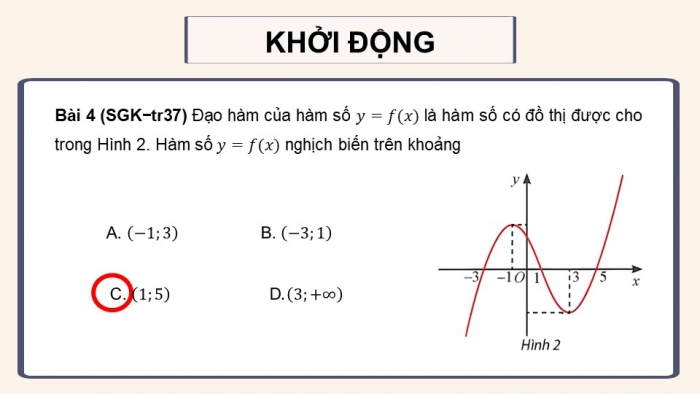 Giáo án điện tử Toán 12 chân trời Bài tập cuối chương I