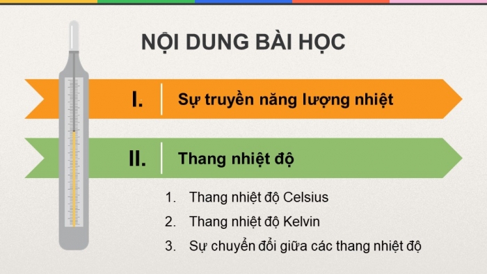 Giáo án điện tử Vật lí 12 cánh diều Bài 3: Thang nhiệt độ