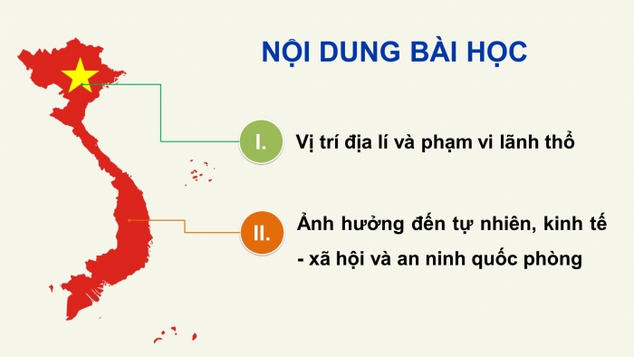 Giáo án điện tử Địa lí 12 cánh diều Bài 1: Vị trí địa lí và phạm vi lãnh thổ