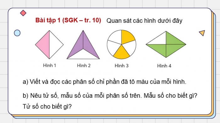 Giáo án điện tử Toán 5 chân trời Bài 2: Ôn tập phân số