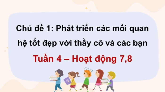 Giáo án điện tử hoạt động trải nghiệm 12 kết nối tri thức chủ đề 1 tuần 4