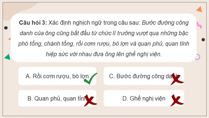 Giáo án điện tử Ngữ văn 12 kết nối Bài 1: Biện pháp tu từ nói mỉa, nghịch ngữ - đặc điểm và tác dụng