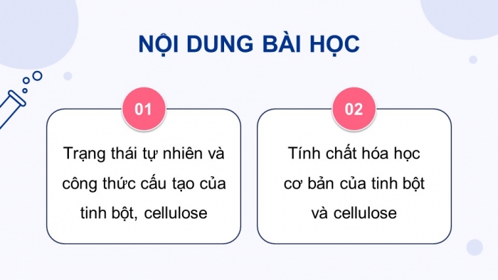 Giáo án điện tử Hoá học 12 chân trời Bài 5: Tinh bột và cellulose