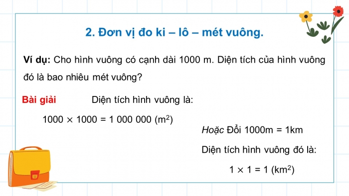 Giáo án điện tử Toán 5 kết nối Bài 15: Ki-lô-mét vuông. Héc-ta