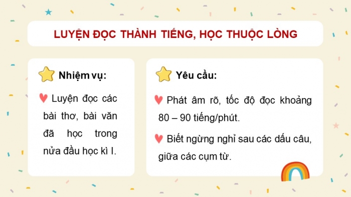 Giáo án điện tử Tiếng Việt 5 chân trời Bài Ôn tập giữa học kì I (Tiết 1)