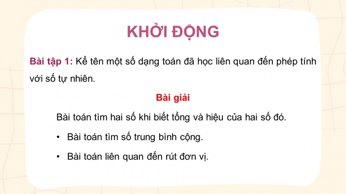 Giáo án điện tử Toán 5 cánh diều Bài 3: Ôn tập về giải toán