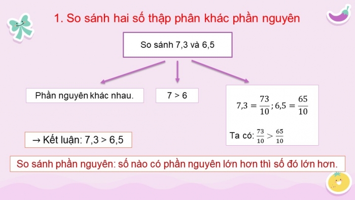 Giáo án điện tử Toán 5 cánh diều Bài 18: So sánh các số thập phân