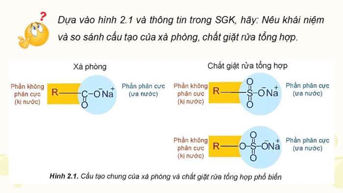 Giáo án điện tử Hoá học 12 kết nối Bài 2: Xà phòng và chất giặt rửa