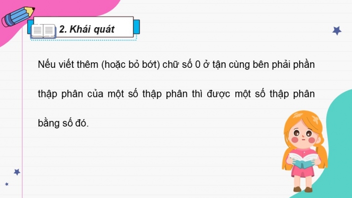 Giáo án điện tử Toán 5 chân trời Bài 20: Số thập phân bằng nhau