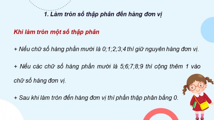 Giáo án điện tử Toán 5 chân trời Bài 22: Làm tròn số thập phân