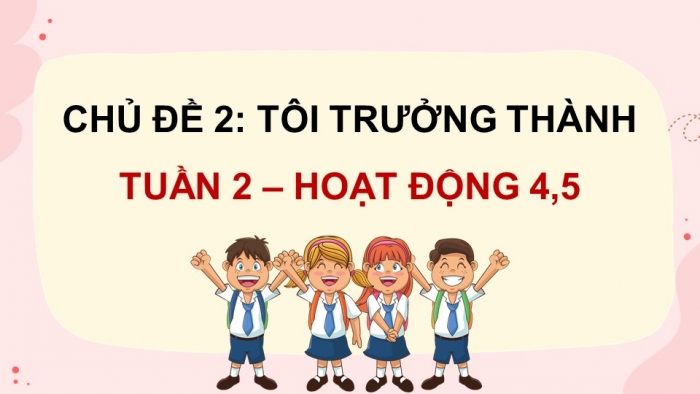 Giáo án điện tử hoạt động trải nghiệm 12 kết nối tri thức chủ đề 2 tuần 2