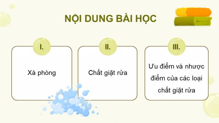 Giáo án điện tử Hóa học 12 cánh diều Bài 2: Xà phòng và chất giặt rửa tổng hợp