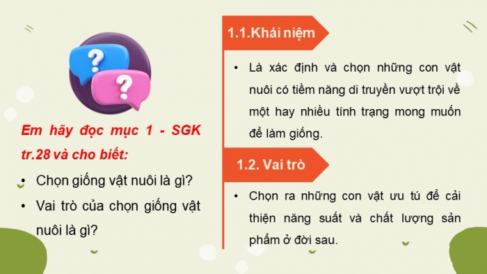 Giáo án và PPT đồng bộ Công nghệ 11 Công nghệ chăn nuôi Cánh diều