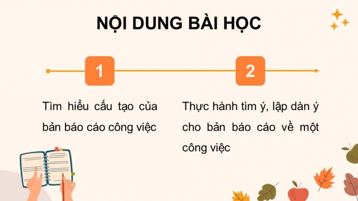 Giáo án điện tử Tiếng Việt 5 chân trời Bài 8: Viết báo cáo công việc