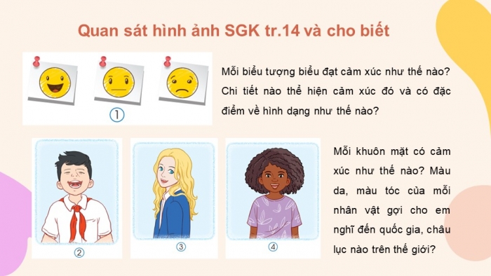 Giáo án điện tử Mĩ thuật 5 cánh diều Bài 3: Khuôn mặt vui vẻ