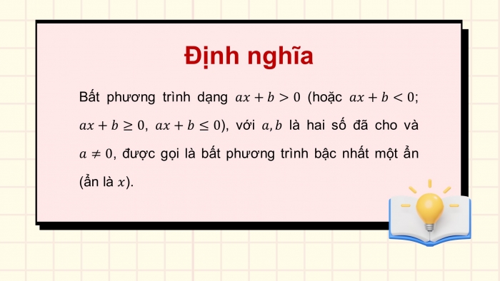 Giáo án điện tử Toán 9 chân trời Bài 2: Bất phương trình bậc nhất một ẩn