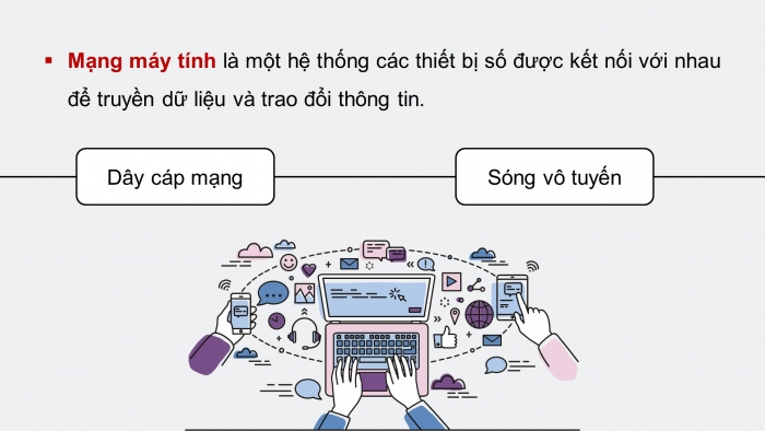 Giáo án điện tử Tin học ứng dụng 12 cánh diều Bài 1: Cơ sở về mạng máy tính