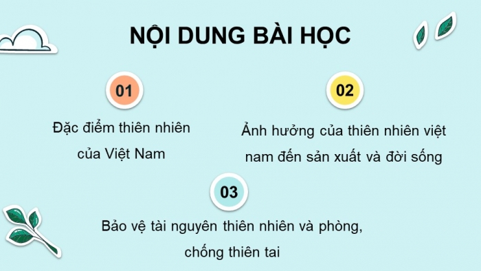 Giáo án điện tử Lịch sử và Địa lí 5 chân trời Bài 2: Thiên nhiên Việt Nam