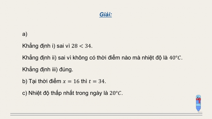 Giáo án điện tử Toán 12 chân trời Bài 2: Giá trị lớn nhất, giá trị nhỏ nhất của hàm số