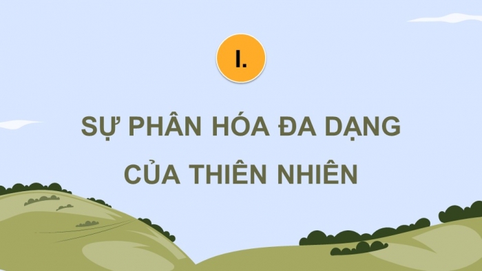 Giáo án điện tử Địa lí 12 cánh diều Bài 3: Sự phân hóa đa dạng của thiên nhiên