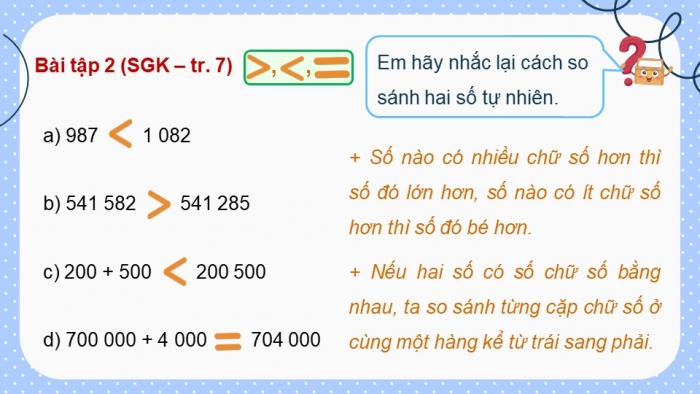 Giáo án điện tử Toán 5 chân trời Bài 1: Ôn tập số tự nhiên và các phép tính