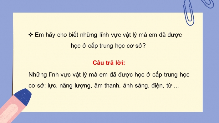 Giáo án và PPT đồng bộ Vật lí 10 chân trời sáng tạo