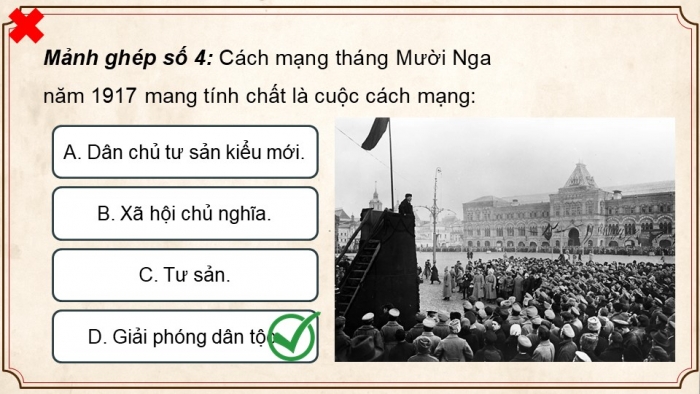 Giáo án điện tử Lịch sử 9 kết nối Bài 1: Nước Nga và Liên Xô từ năm 1918 đến năm 1945