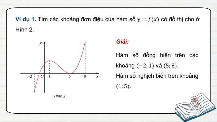 Giáo án điện tử Toán 12 chân trời Bài 1: Tính đơn điệu và cực trị của hàm số