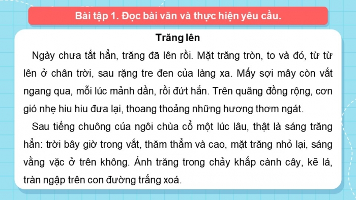 Giáo án điện tử Tiếng Việt 5 chân trời Bài 2: Quan sát, tìm ý cho bài văn tả phong cảnh