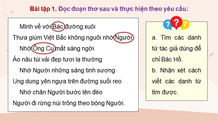 Giáo án điện tử Tiếng Việt 5 chân trời Bài 5: Viết hoa thể hiện sự tôn trọng đặc biệt