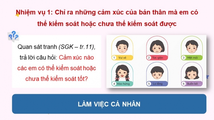 Giáo án điện tử Hoạt động trải nghiệm 5 chân trời bản 2 Chủ đề 1 Tuần 3