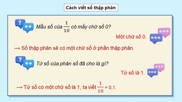 Giáo án điện tử Toán 5 cánh diều Bài 13: Số thập phân