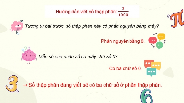 Giáo án điện tử Toán 5 cánh diều Bài 15: Số thập phân (tiếp theo)