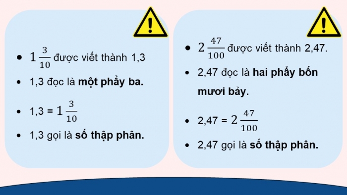 Giáo án điện tử Toán 5 cánh diều Bài 16: Số thập phân (tiếp theo)