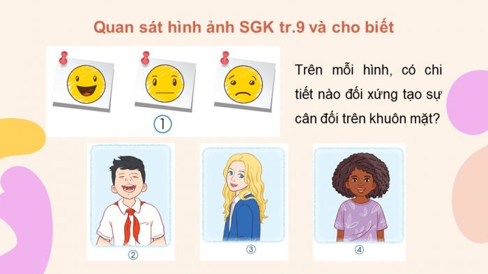 Giáo án điện tử Mĩ thuật 5 cánh diều Bài 3: Khuôn mặt vui vẻ