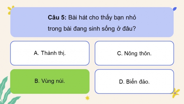 Giáo án điện tử Âm nhạc 5 cánh diều Tiết 2: Ôn tập bài hát Niềm vui của em, Đọc nhạc Bài đọc nhạc số 1