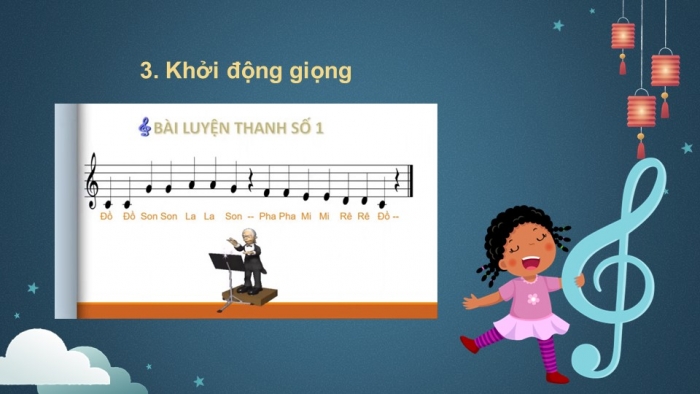 Giáo án điện tử Âm nhạc 5 cánh diều Tiết 5: Hát Ánh trăng vàng