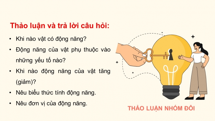 Giáo án điện tử KHTN 9 chân trời - Phân môn Vật lí Bài 2: Cơ năng