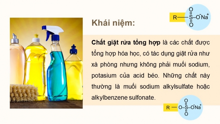 Giáo án điện tử Hoá học 12 kết nối Bài 2: Xà phòng và chất giặt rửa