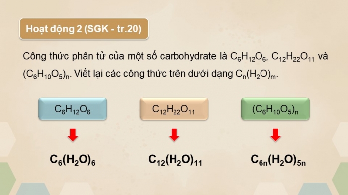 Giáo án điện tử Hoá học 12 kết nối Bài 4: Giới thiệu về carbohydrate. Glucose và fructose