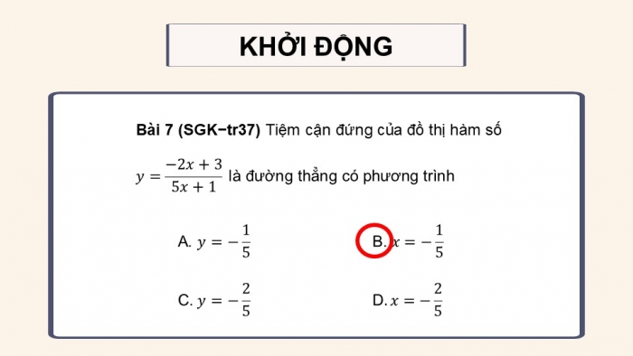 Giáo án điện tử Toán 12 chân trời Bài tập cuối chương I