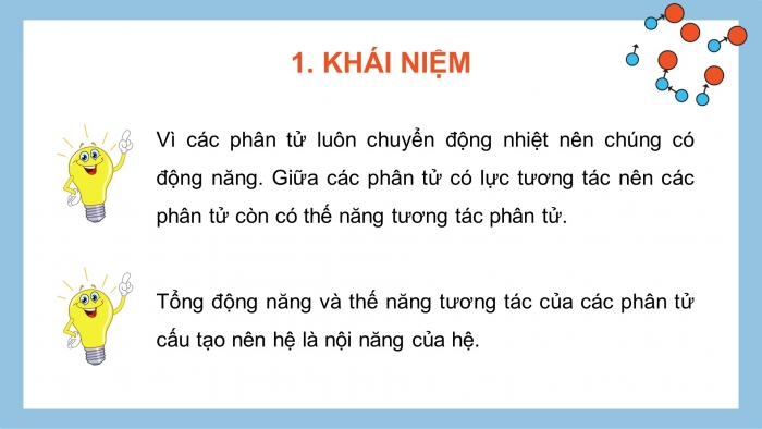 Giáo án điện tử Vật lí 12 cánh diều Bài 2: Định luật 1 của nhiệt động lực học